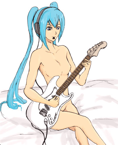 ギターと裸
